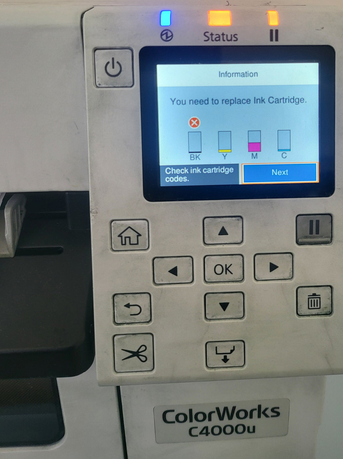 Epson ColorWorks C4000u Glossy Label Printer – Tested Working, Ink-Stained