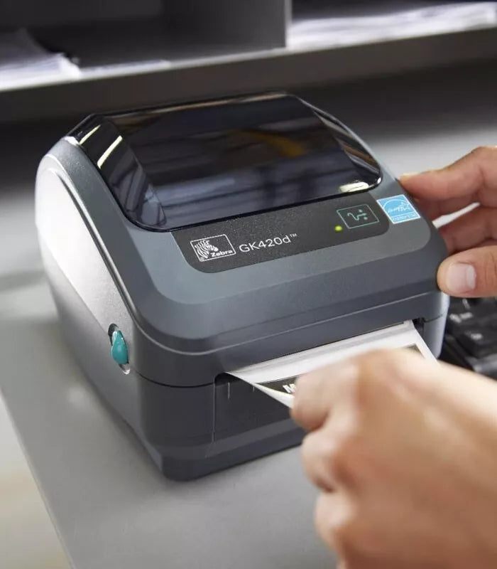 Zebra GK420D Thermodirekt-Desktop-Etikettendrucker, 12 Monate Garantie