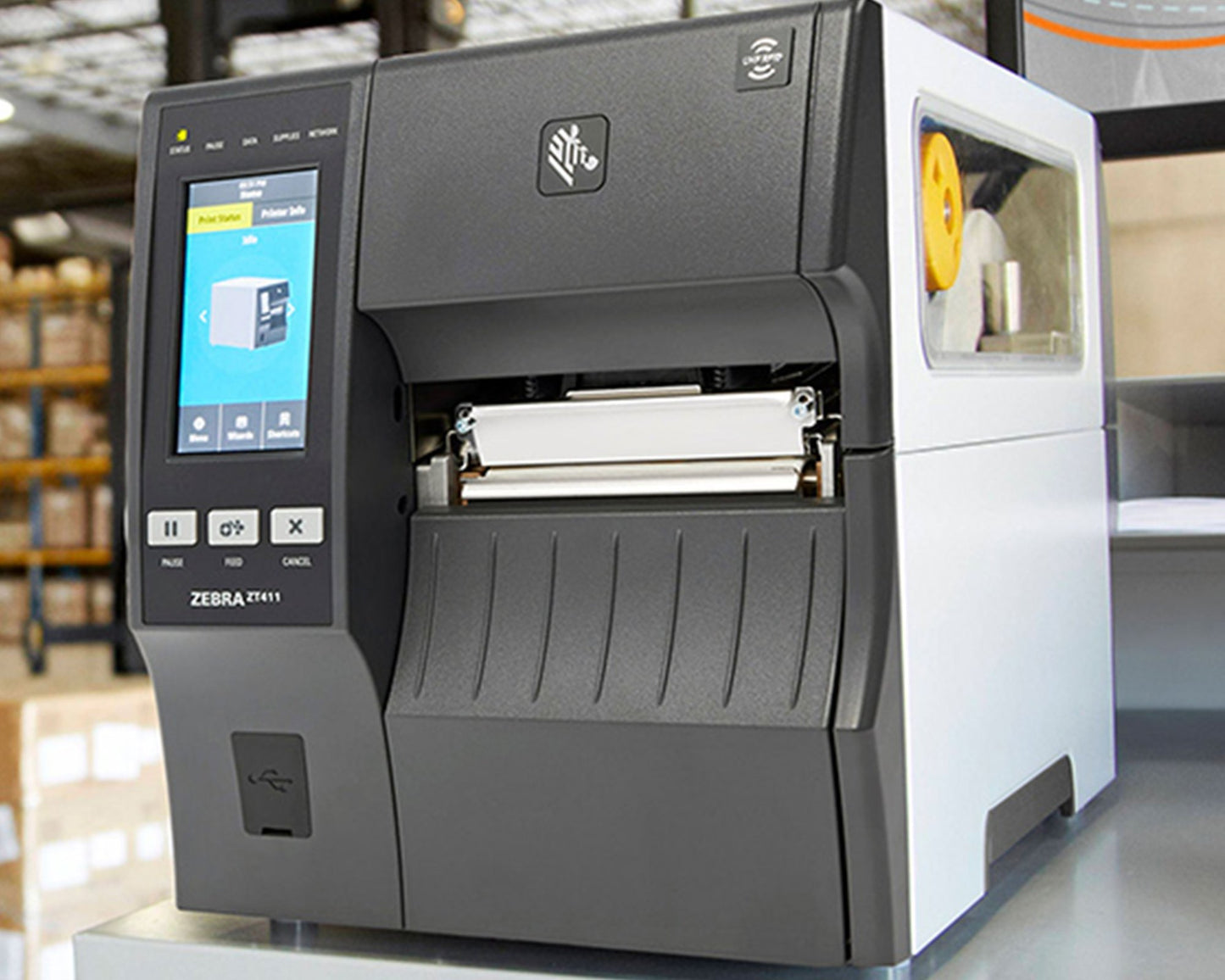 Zebra ZT411 203 DPI Industrial Ethernet & USB Thermal Label Printer ZT41142‑T010000Z